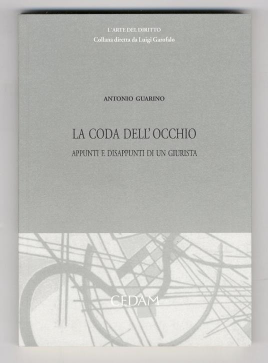 La coda dell'occhio. Appunti e disappunti di un giurista - Antonio Guarino - copertina