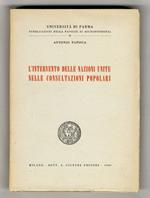 L' intervento delle Nazioni Unite nelle consultazioni popolari