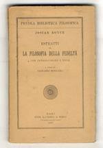 Estratti da la filosofia della fedeltà. Con introduzione e note. A cura di Giovanni Modugno. Traduzione di Giuseppe Rensi