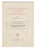 La statistica della beneficenza pubblica e dell'assistenza sociale in Italia