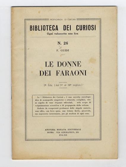 Le donne dei faraoni. 2a ediz - Fabio Guidi - copertina