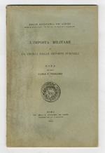 L' imposta militare e la teoria delle imposte speciali. Nota [...]