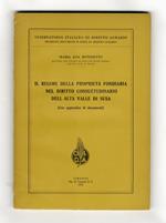 Il regime della proprietà fondiaria nel diritto consuetudinario della alta Valle di Susa