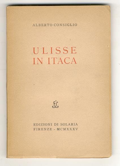 Ulisse in Itaca - Consiglio Alberto - copertina