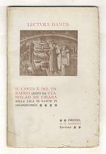 Il canto X del Paradiso letto da Stanislao De Chiara nella sala di Dante in Orsanmichele