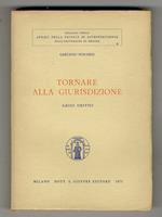 Tornare alla giurisdizione. Saggi critici