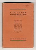 Scrittori Contemporanei. A cura di Mario Gromo. Alvaro - Angioletti - Aniante - Bacchelli - Baldini - Betti - Biancale - Buratti - Cajumi - Carocci - Comisso - De Zuani - Falqui - Franchi - Giardini - Grande - Gromo - Lanza - Linati - Lucia - Malapar