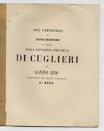 Del capoluogo del nuovo circondario nel territorio della soppressa provincia di Cuglieri