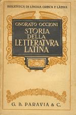 Storia della letteratura latina compendiata ad uso dei licei. XVII edizione riveduta da D. Vaglieri