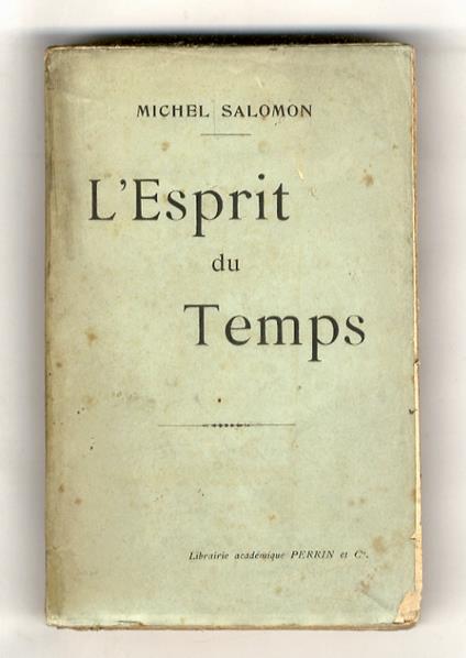 L' Esprit du Temps - Michel Salomon - copertina