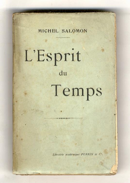 L' Esprit du Temps - Michel Salomon - copertina