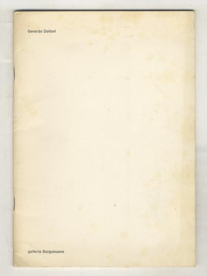 Gerardo Dottori. (Testo di Franco Passoni) - copertina