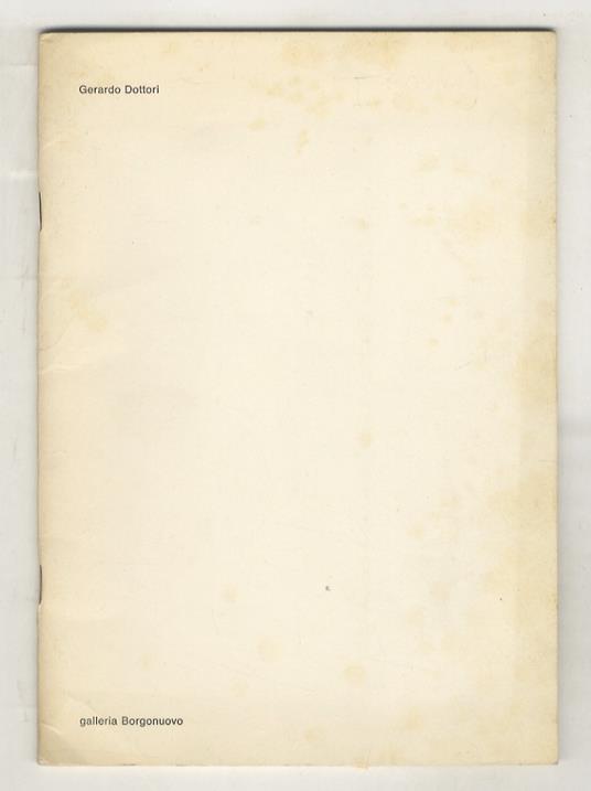 Gerardo Dottori. (Testo di Franco Passoni) - copertina