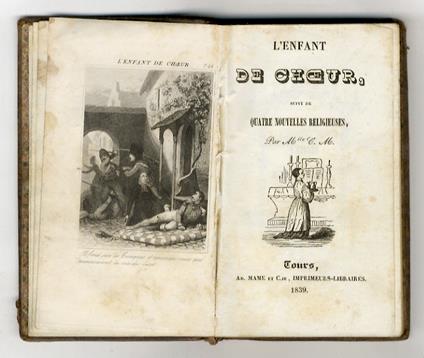 L' enfant de choeur, suivie de quatre nouvelles religieuses, par M.lle C.M - copertina