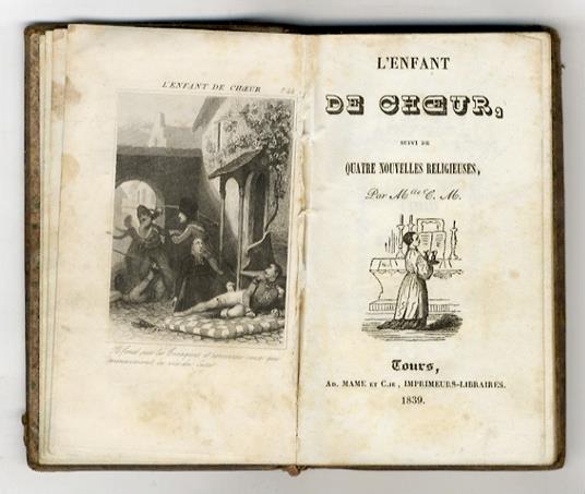 L' enfant de choeur, suivie de quatre nouvelles religieuses, par M.lle C.M - copertina