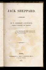 Jack Sheppard. A Romance [...]