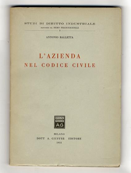 L' azienda nel codice civile - copertina