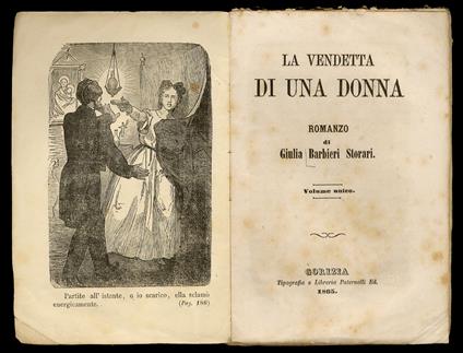 La vendetta di una donna. Romanzo [...] Volume unico - copertina