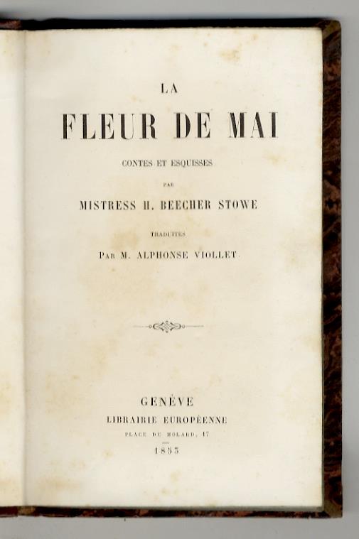La fleur de mai, contes et esquisse. Traduites par M. Alphonse Viollet - copertina