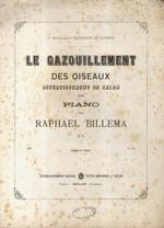 Le Gazouillement des Oiseaux. Divertissement de Salon pour Piano. Op. 48. A M.lle Madeleine de Faucher. (N° di cat. 32971)