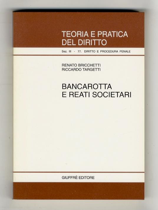 Bancarotta e reati societari - copertina