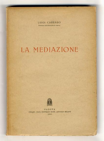 La mediazione - copertina