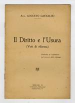Il diritto e l'usura (voti di riforma)