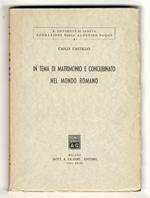 In tema di matrimonio e concubinato nel mondo romano