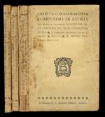 Compendio di storia, con speciale riguardo ai costumi, alla coltura ed alle condizioni civili. 2a edizione, riveduta ed illustrata. Vol. I: il medio evo [- vol. II.Parte prima: storia moderna (1492-1789) - vol. II. Parte seconda: storia contemporanea