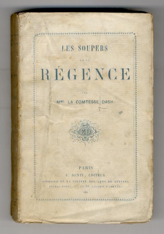 Les Soupers de la Régence - copertina