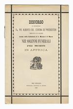 Discorso tenuto nella Cattedrale di S. Miniato il 3 Marzo nei solenni funerali pei morti in Affrica