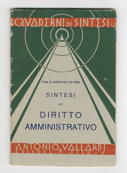 Sintesi di diritto amministrativo - copertina