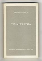 Varia et inedita