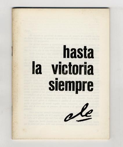 Hasta la victoria siempre - copertina