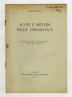 Scopi e metodi della linguistica