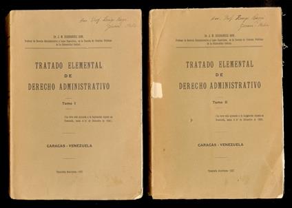 Tratado elemental de derecho administrativo. Tomo I. Tomo II - copertina