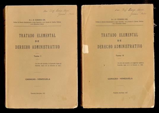 Tratado elemental de derecho administrativo. Tomo I. Tomo II - copertina