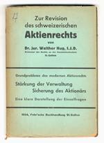 Zur Revision des schweiz. Aktienrechts [...]