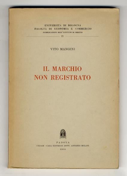 Il marchio non registrato - copertina
