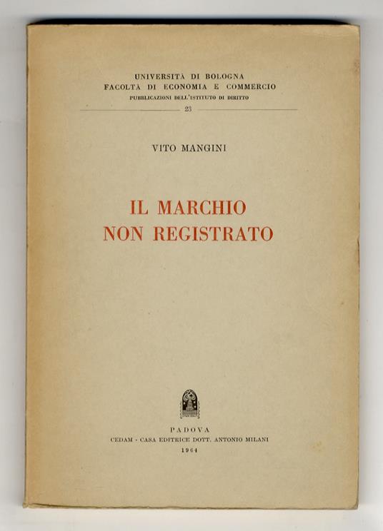 Il marchio non registrato - copertina