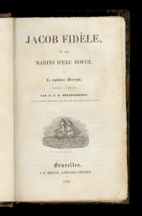 Jacob fidèle, ou les Marins d'eau douce. Traduit de l'anglais - copertina