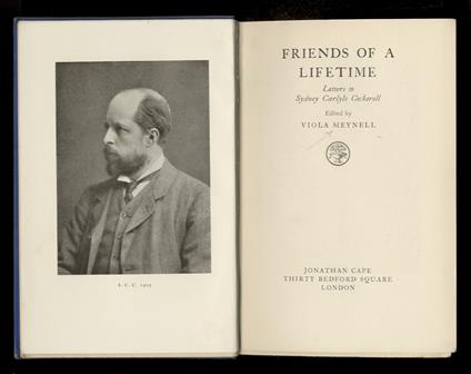 Friend of a Lifetime. Letters to Sydney Carlyle Cockerell - copertina