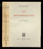 Corso di diritto processuale civile. I: Parte generale. [- II: Il processo di cognizione]