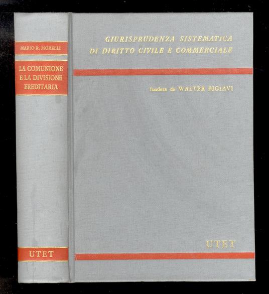 La comunione e la divisione ereditaria - copertina