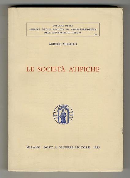 Le società atipiche - copertina