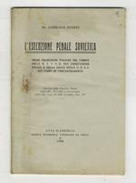 L' esecuzione penale sovietica. Prime traduzioni italiane del codice della R.S.F.S.R. per l'esecuzione penale e della legge della U.R.S.S. sui campi di concentramento