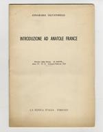 Introduzione ad Anatole France