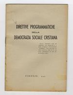 DIRETTIVE programmatiche della Democrazia Sociale Cristiana
