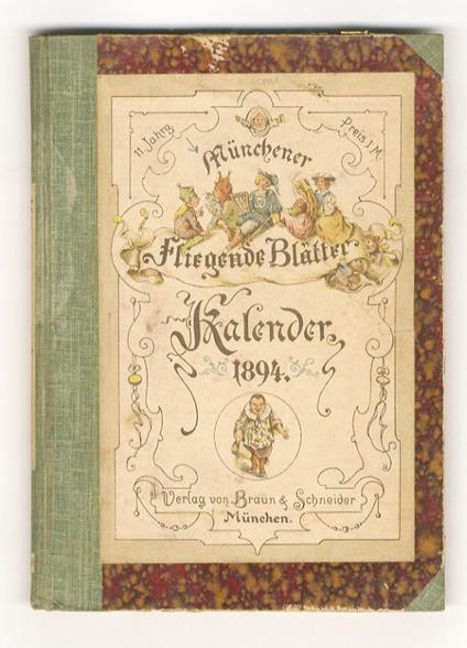 Münchener Fliegende Blätter. Kalender für 1894. XI Jahrgang - copertina