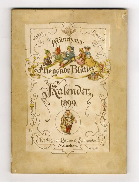 Münchener Fliegende Blätter. Kalender für 1899. XVI Jahrgang - copertina